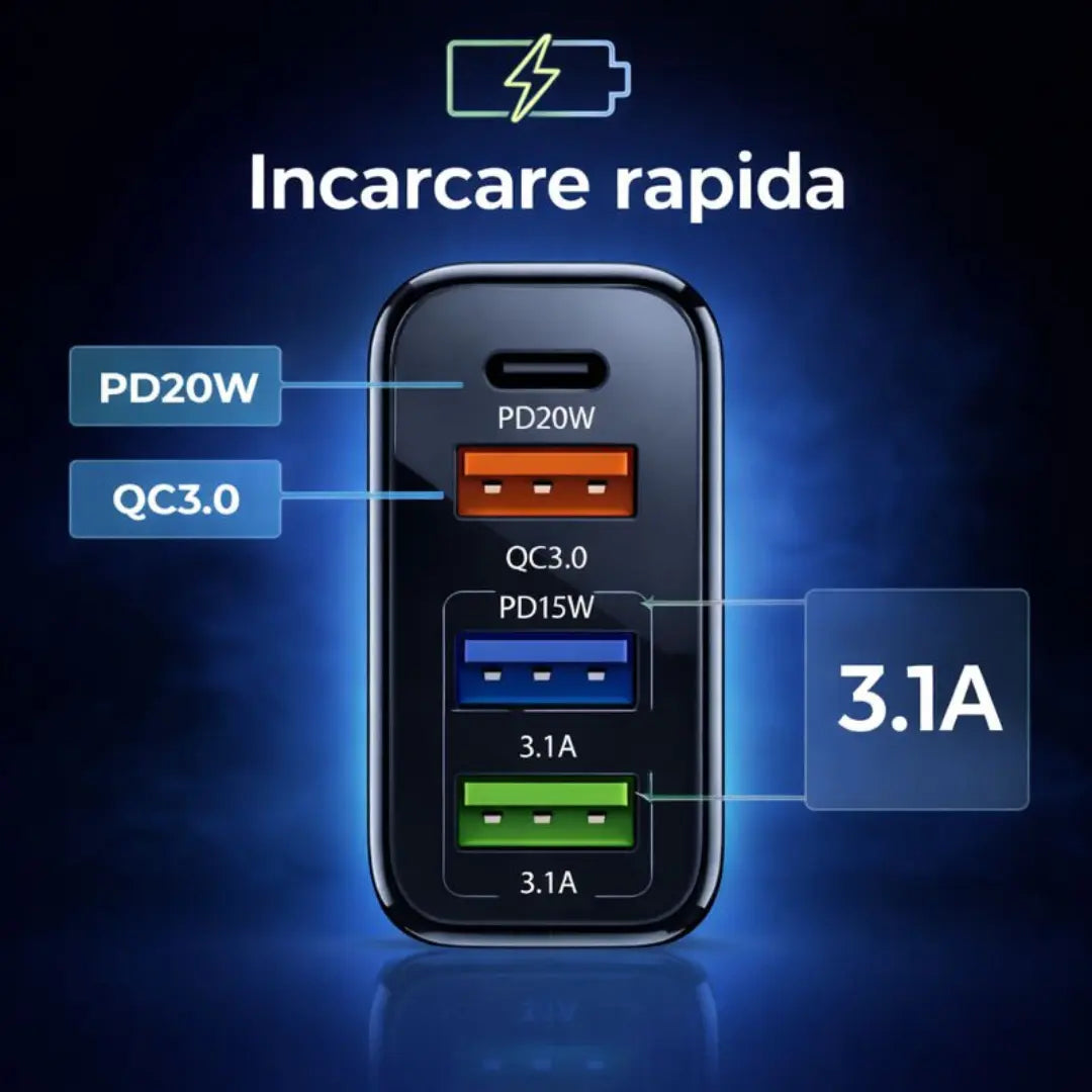 Incarcator 120W - 4 porturi
