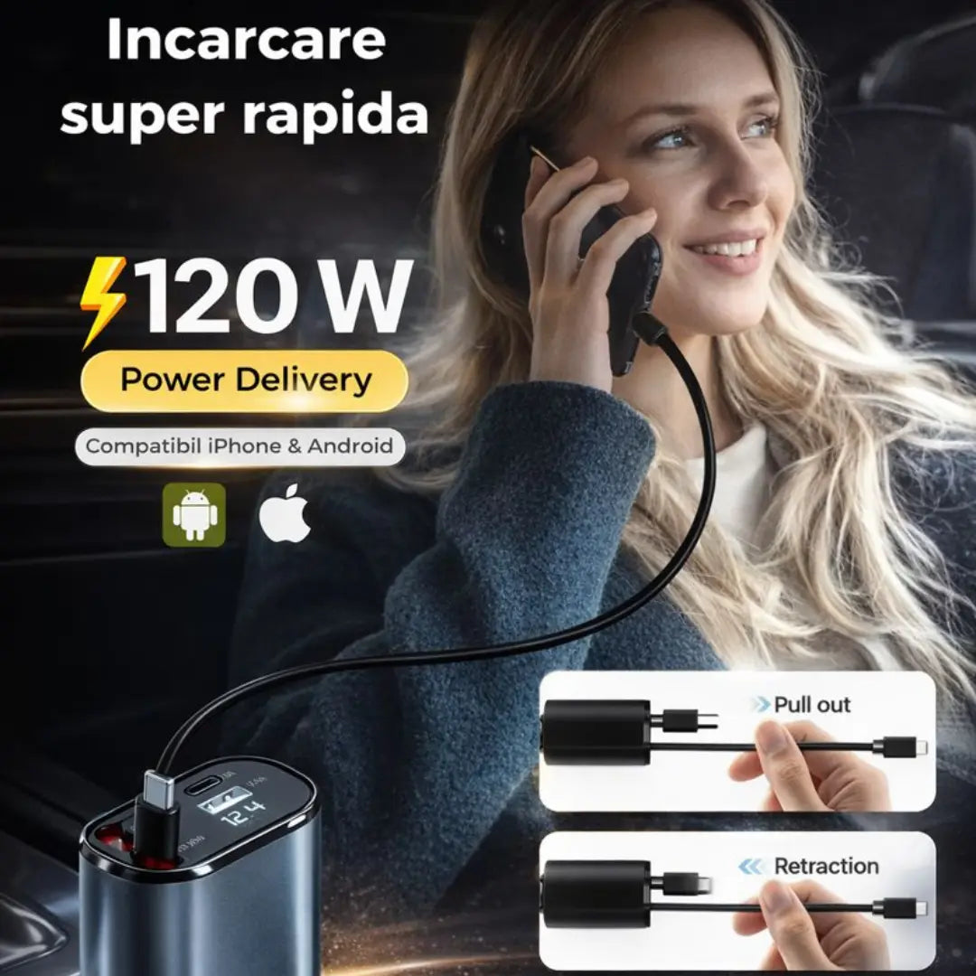 Incarcator 120W auto