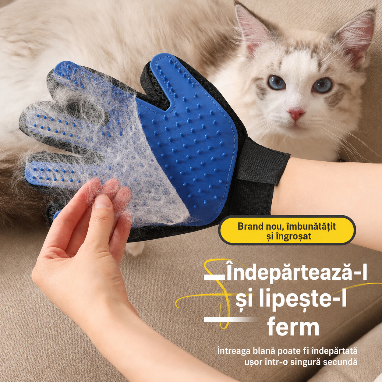 Manusa pentru indeparterea blănii